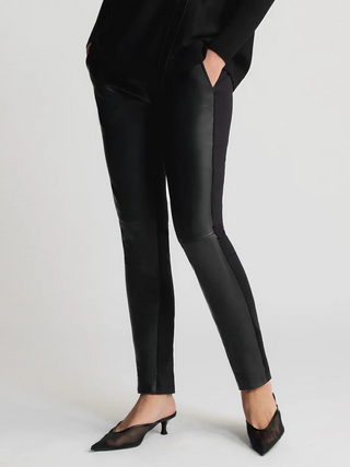Raw by Raw Fergie Leather Jogger - Jet Black