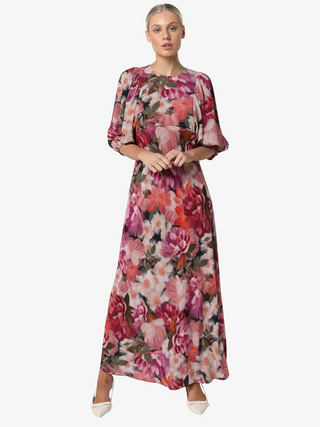 Natalia Midi Dress - Floral Jewel