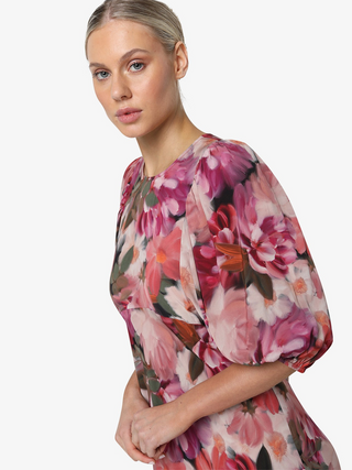 Natalia Midi Dress - Floral Jewel