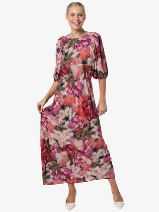 Natalia Midi Dress - Floral Jewel