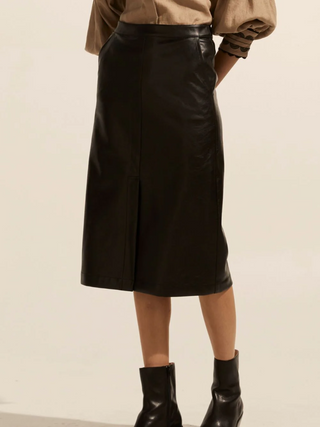Hattie Halt Skirt -Black