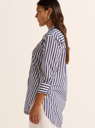 Agile Stripe Shirt - Navy
