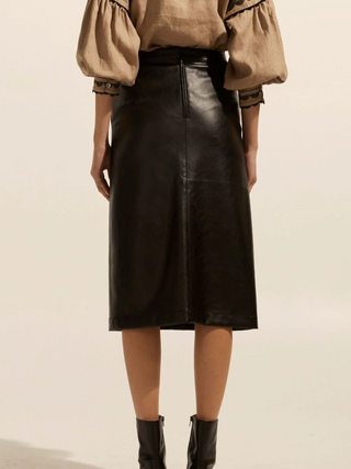 Hattie Halt Skirt -Black