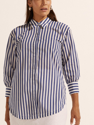 Agile Stripe Shirt - Navy