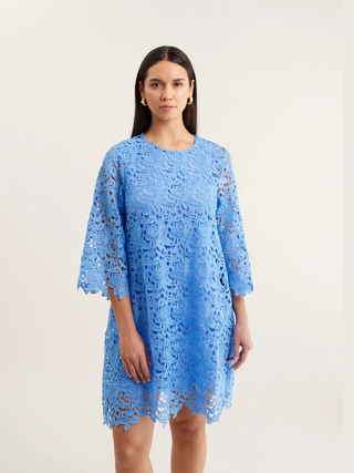 Claire Lace Dress - Cornflower