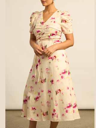 Glimmer Dress - Water Colour Bloom