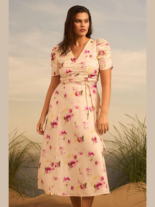 Glimmer Dress - Water Colour Bloom