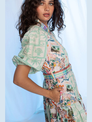Jean Maxi Dress - Multi