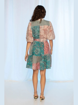 Holly Mini Dress - Paisley Mosiac