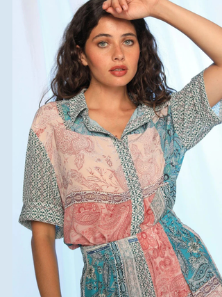 Monica Shirt - Paisley Mosiac