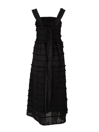 Sierra Lace Midi Dress - Black