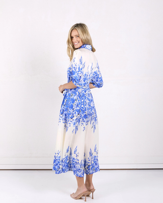 Hattie Dress - Blue Floral