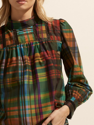 Felicity Faze Top - Kaleidoscope Check