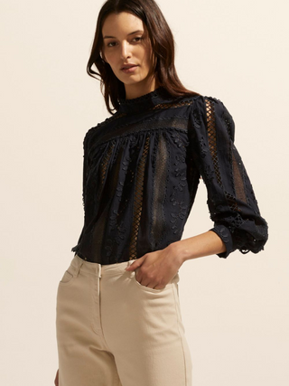 Gail Glimpse Top - Indigo