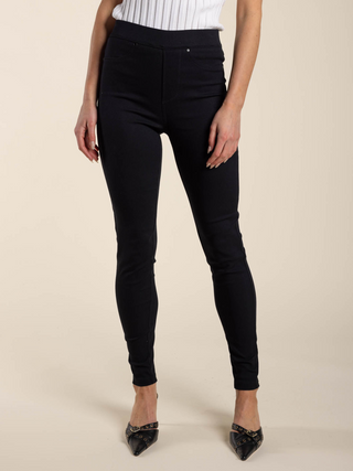 Quinn Pull on Jeans - Black