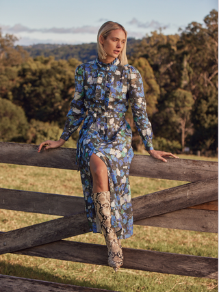 Graduate Dress - Forest Blur