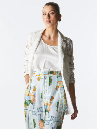 Worth It Lace Blazer - Ivory