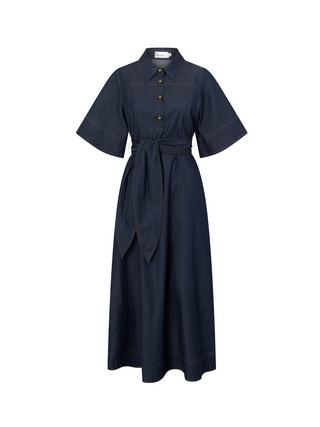Cameo Dress-Dark Chambray