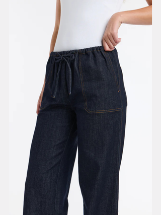 Misha Drawcord Denim Pants
