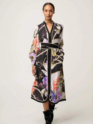 Camille Curved Hem Rope Detail Dress