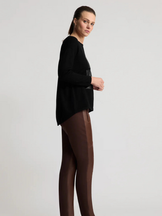 Raw by Raw Frankie Leather Jogger - Chestnut