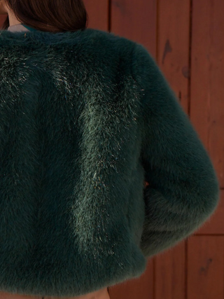 Glacier Faux Fur Jacket - Emerald