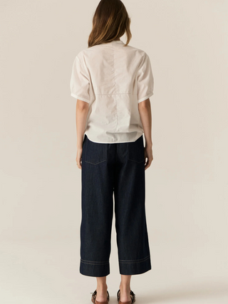 Carsen Crop Pant - Dark Denim
