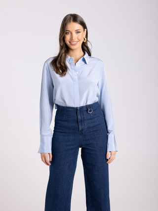 Silk Shirt - Powder Blue