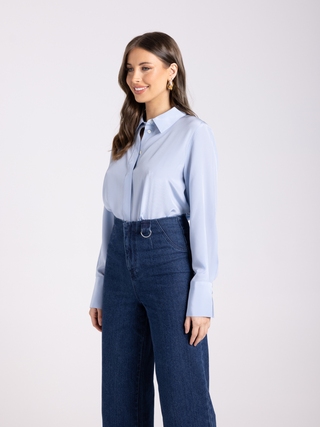 Silk Shirt - Powder Blue