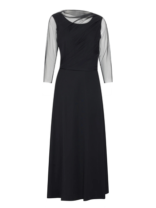 Audrey Tuille Dress - Black