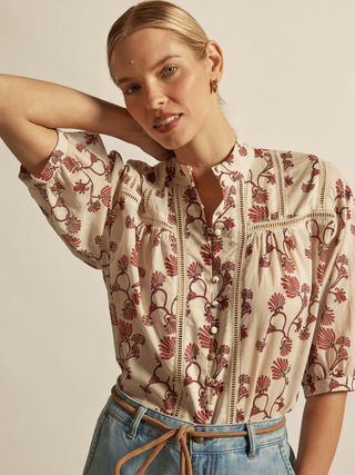 Daydream Top - Cream Berry Nouveau