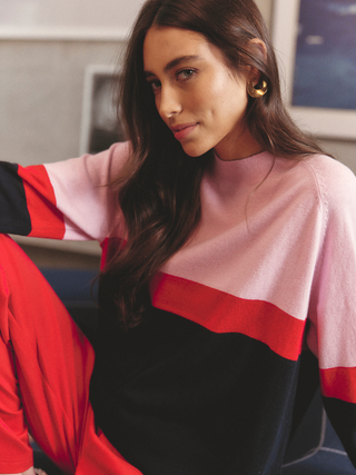 Skyline Sweater - Sheer Pink