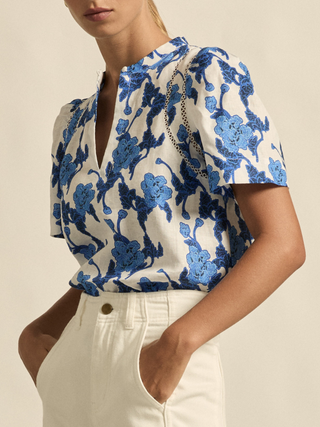Recollect Top-Azure Blue
