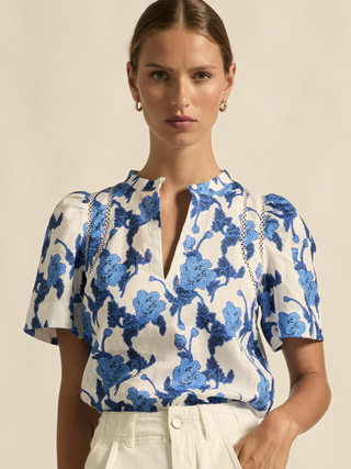 Recollect Top-Azure Blue