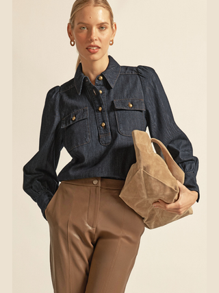 Resonate Top - Dark Denim