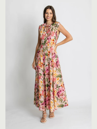 Belle Maxi Dress - Whispering Peonies