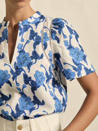 Recollect Top-Azure Blue