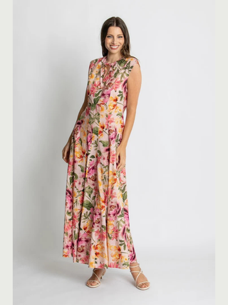 Belle Maxi Dress - Whispering Peonies