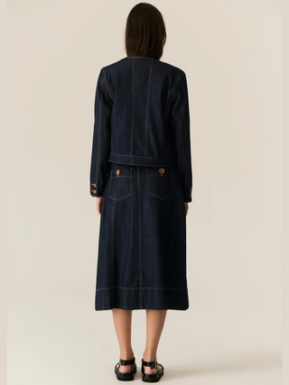 Carsen Skirt - Dark Wash