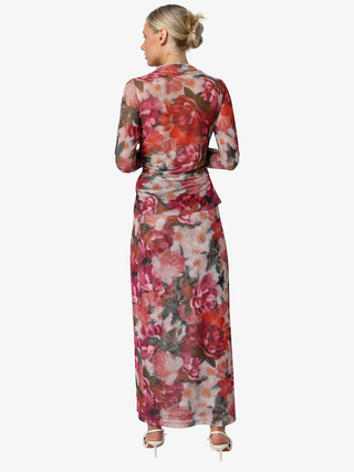 Athena Mesh Skirt - Floral Jewel