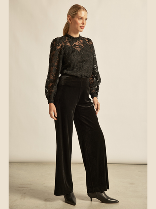 Glint Top - Black Lace
