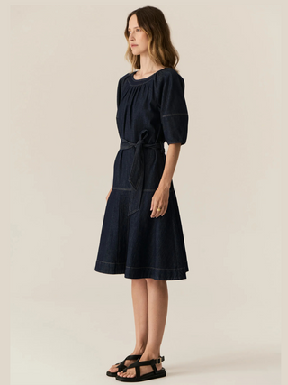 Carsen Dress - Dark Wash