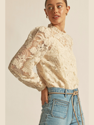 Glint Top - Ecru