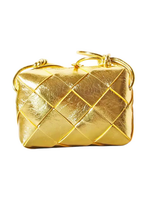 L'ora d'oro Gold Weave Bag