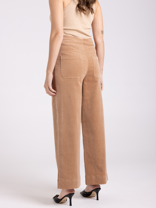 Cord Wide Leg Jean - Camel