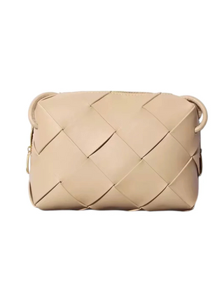 L'ora d'oro Latte Weave Bag