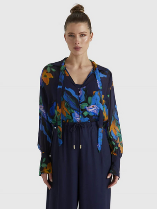 Twilight Top - Blue Floral