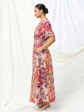 Cecilia Maxi Shirt Dress - Cedar Mirage