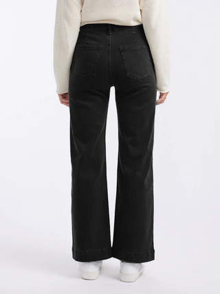 Italian Star Bobbi 7/8 Jeans - Denim Black