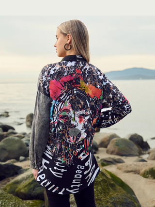 Montreal Animal and Text Print Shirt